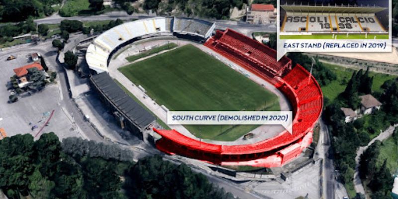 Sân nhà của Ascoli FC là Stadio Cino e Lillo Del Duca