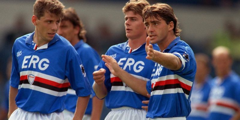 Các cầu thủ lừng danh Roberto Mancini, Gianluca Vialli và Vincenzo Montella đem lại thành tích đáng nể